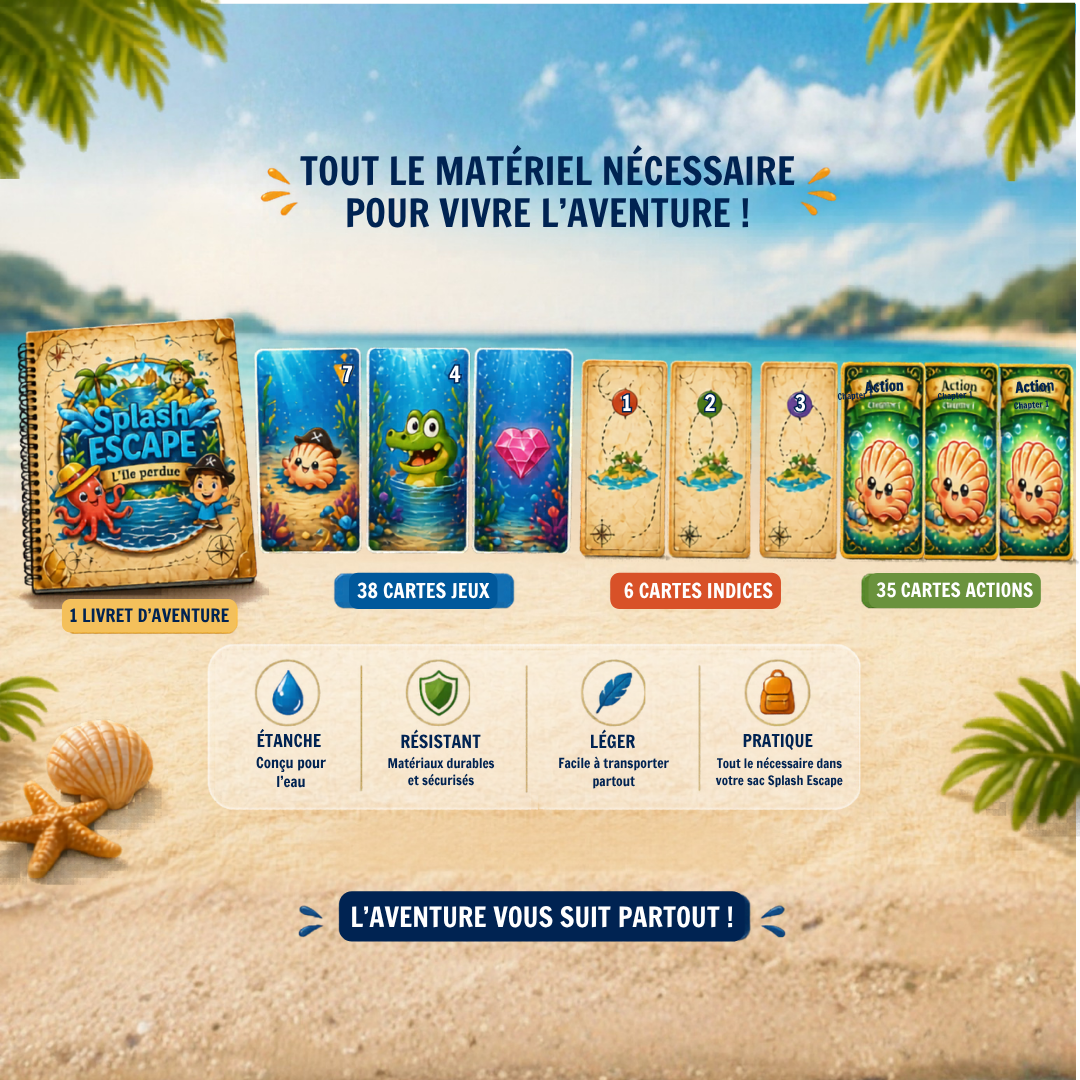 💦🏝PACK EXPLORATEUR NIVEAU 1 🟢 découverte de l'eau