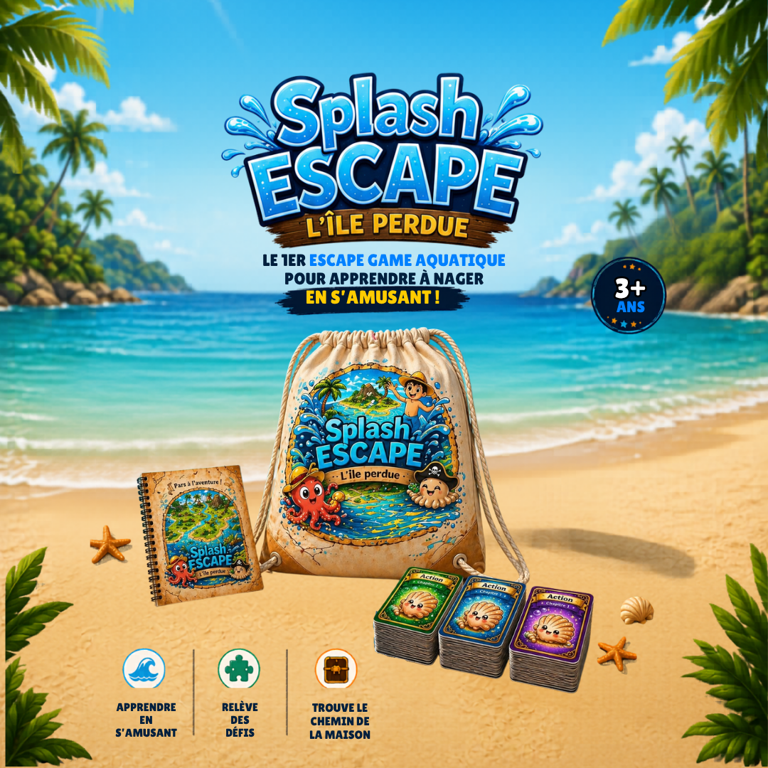 💦🏝 PACK FAMILLE - niveau 1 à 3 inclus 🟢🔵🟣 de 3 à 9 ans
